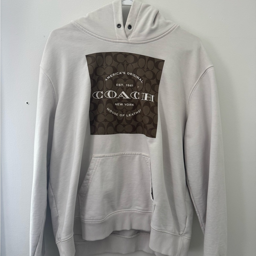 Coach Women’s Cream Hoodie Sweater